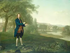 Portrait of a Gentleman Netting Partridges, 1756. Creator: Arthur Devis
