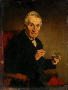 Portrait of a Gentleman with Tobacco Tin, around 1850. Creator: Unknown