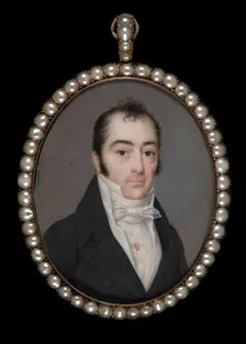Portrait of a Gentleman with Initials A.S.N., ca. 1805. Creator: Jean Francois Vallee