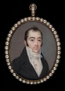 Portrait of a Gentleman with Initials A.S.N., ca. 1805. Creator: Jean Francois Vallee