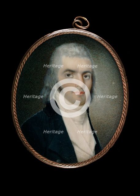 Portrait of a Gentleman with Initials H. D. C., ca. 1795. Creator: Unknown.