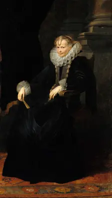 Portrait of a Genovese Lady, c. 1621. Artist: Dyck, Sir Anthonis, van (1599-1641)