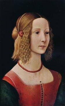 Portrait of a Girl 1490 (1930). Artist: Workshop of Domenico Ghirlandaio