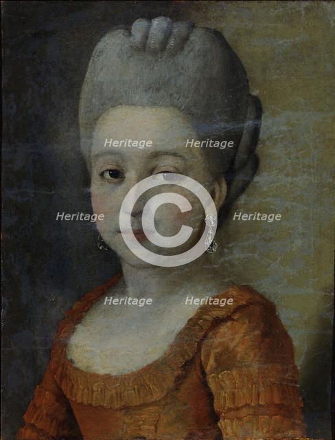 Portrait of a Girl, 1770s. Artist: Ostrovsky, Grigory (active 1760-1780)