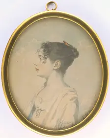 Portrait of a girl, 1807-1827. Creator: Leonard Henrik Roos af Hjelmsater