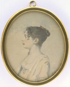 Portrait of a girl, 1807-1827. Creator: Leonard Henrik Roos af Hjelmsater