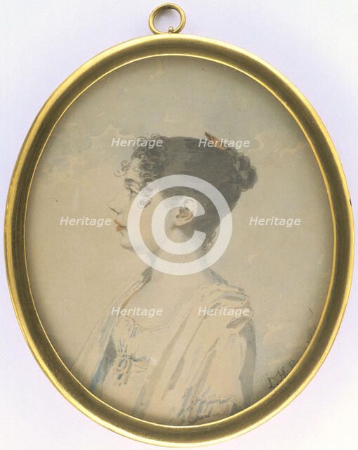 Portrait of a girl, 1807-1827. Creator: Leonard Henrik Roos af Hjelmsater.