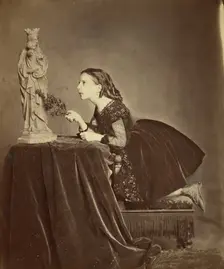 Portrait of a Girl, 1858-1881. Creator: Antoine-Samuel Adam-Salomon