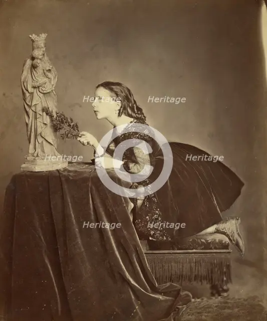 Portrait of a Girl, 1858-1881. Creator: Antoine-Samuel Adam-Salomon.