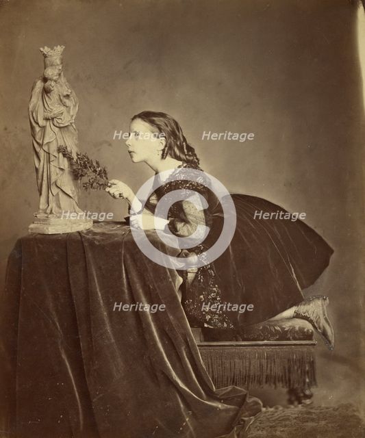 Portrait of a Girl, 1858-1881. Creator: Antoine-Samuel Adam-Salomon.