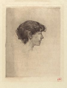 Portrait of a Girl, 1880-1890. Creator: Robert Frederick Blum