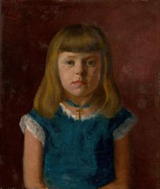 Portrait of a girl, 1885. Creator: Ferdinand Katona