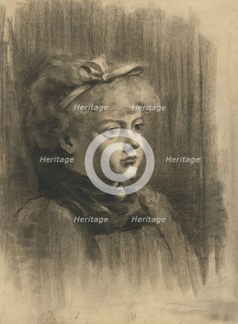 Portrait of a girl, 1894-1899. Creator: Július Éder.