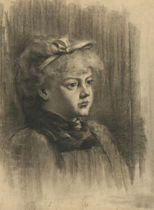 Portrait of a girl, 1894-1899. Creator: Július Éder