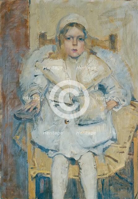 Portrait of a girl, 1905. Creator: Theodor Hummel.