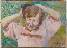 Portrait of a Girl, 1912. Creator: Oskari Paatela