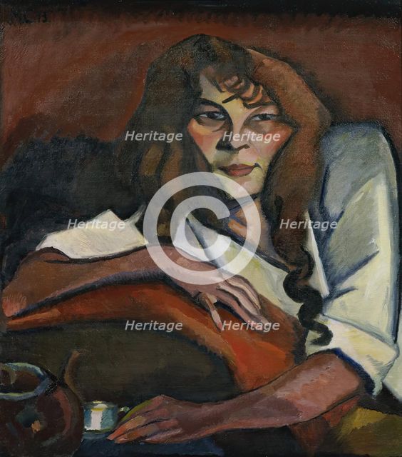 Portrait of a girl, 1913. Creator: Carl Moritz Cammerloher.