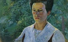 Portrait of a girl, 1919/1923. Creator: Hubert Landa