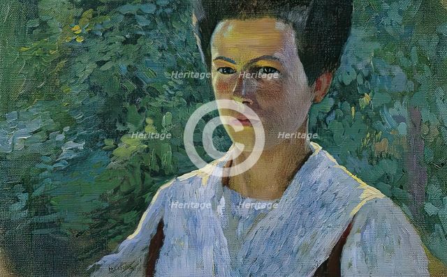 Portrait of a girl, 1919/1923. Creator: Hubert Landa.