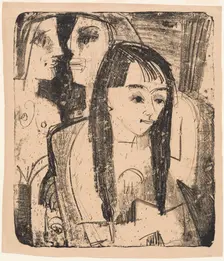 Portrait of a Girl, 1921. Creator: Ernst Kirchner