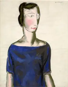 Portrait of a Girl, 1923. Creator: Alfred Henry Maurer