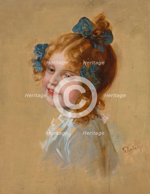 Portrait of a Girl, 1st half of 20th century. Creator: Theodor Recknagl.