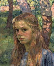 Portrait of a Girl 20th century. Artist: Théo van Rysselberghe