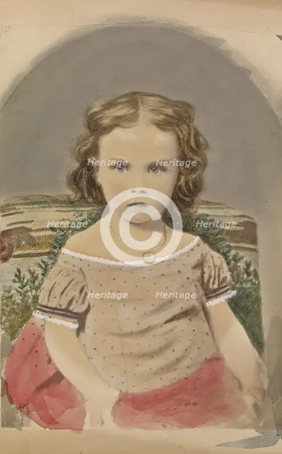 Portrait of a girl, about 1850-1860. Creator: Unknown.