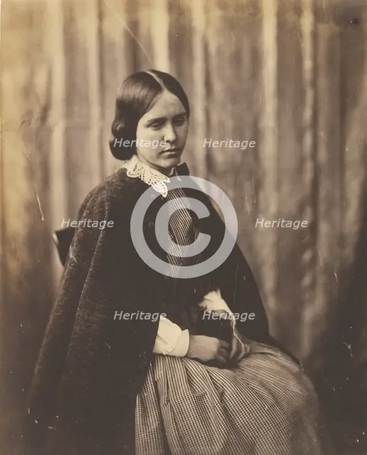 Portrait of a Girl, about 1852-1856. Creator: Roger Fenton.