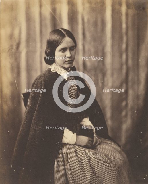 Portrait of a Girl, about 1852-1856. Creator: Roger Fenton.