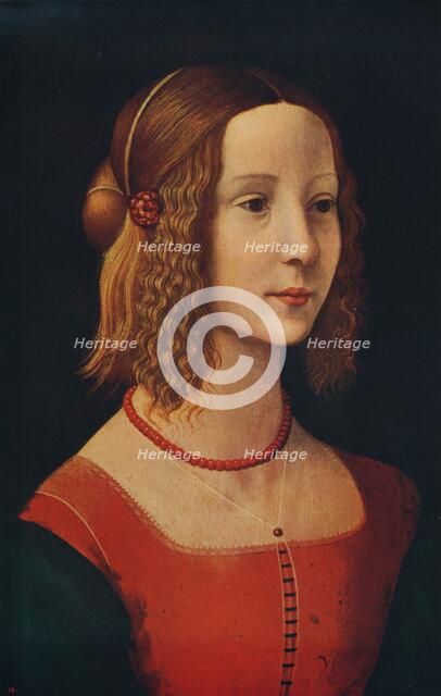 'Portrait of a Girl', c1490, (c1915). Artist: Unknown.