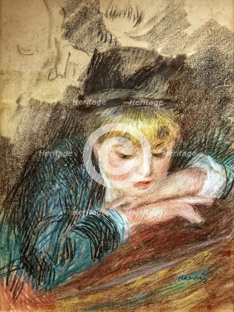 Portrait of a girl, . Creator: Renoir; Pierre Auguste (1841-1919).