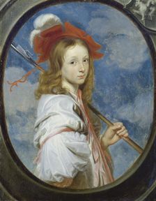 Portrait of a Girl Dressed as a Shepherdess, 1665. Creator: Monogrammist AVD or ADV possibly Ary de Vois (?)