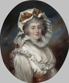 Portrait of a Girl in a Bonnetlabel, 1790. Creator: John Russell