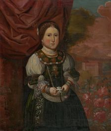 Portrait of a girl in a landscape, 1660-1670. Creator: Monogrammist P. B.