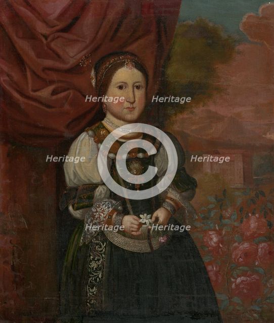 Portrait of a girl in a landscape, 1660-1670. Creator: Monogrammist P. B..