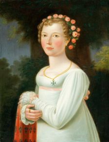 Portrait of a Girl in a White Dress, 1800-1820. Creator: Unknown