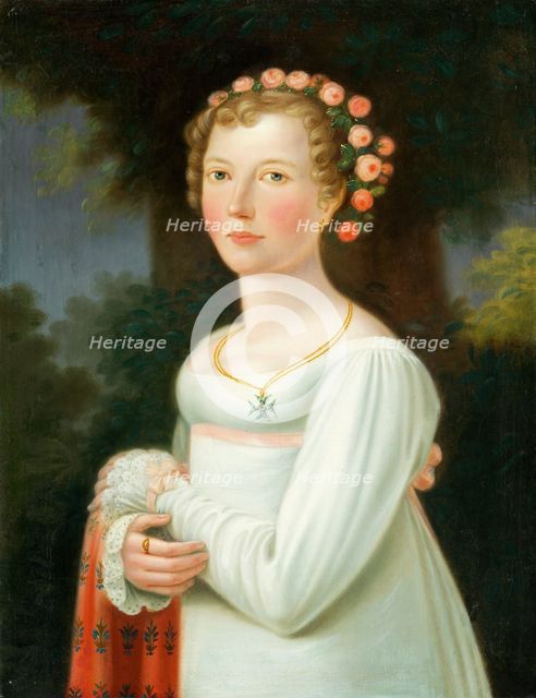 Portrait of a Girl in a White Dress, 1800-1820. Creator: Unknown.