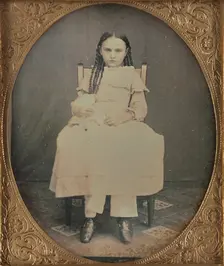 Portrait of a Girl in Braids, 1850-1854. Creator: Unknown