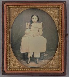 Portrait of a Girl in Braids, 1850-1854. Creator: Unknown