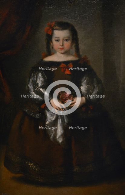 Portrait of a Girl in the 17th-century Style, c1840.  Creator: Leonardo Alenza.