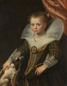 Portrait of a Girl, known as The Little Princess c.1623. Creator: Paulus Moreelse