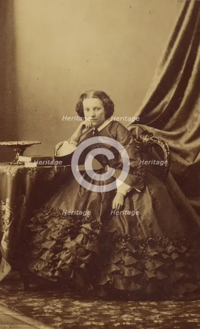 Portrait of a girl seated, 1865-1870. Creator: Unknown.