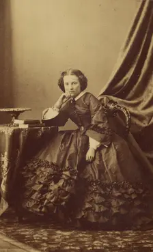 Portrait of a girl seated, 1865-1870. Creator: Unknown