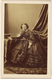 Portrait of a girl seated, 1865-1870. Creator: Unknown