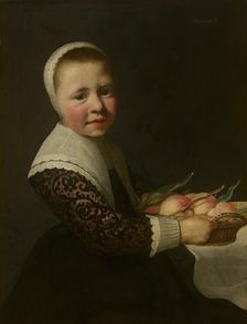 Portrait of a Girl with Peaches. Creator: Aelbert Cuyp