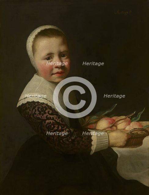 Portrait of a Girl with Peaches. Creator: Aelbert Cuyp.