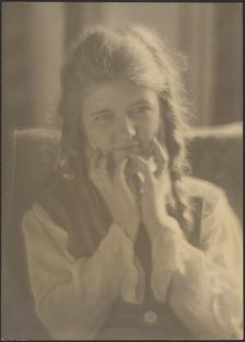Portrait of a Girl with Ringlets, 1907-1943. Creator: Louis Fleckenstein