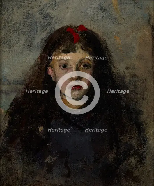Portrait of a Girl - Zofia Sokolowska, c1900s. Creator: Olga Boznanska.