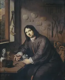 Portrait of a Goldsmith, c.1680. Creator: Anon